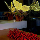 Enfeite asa de anjo com led